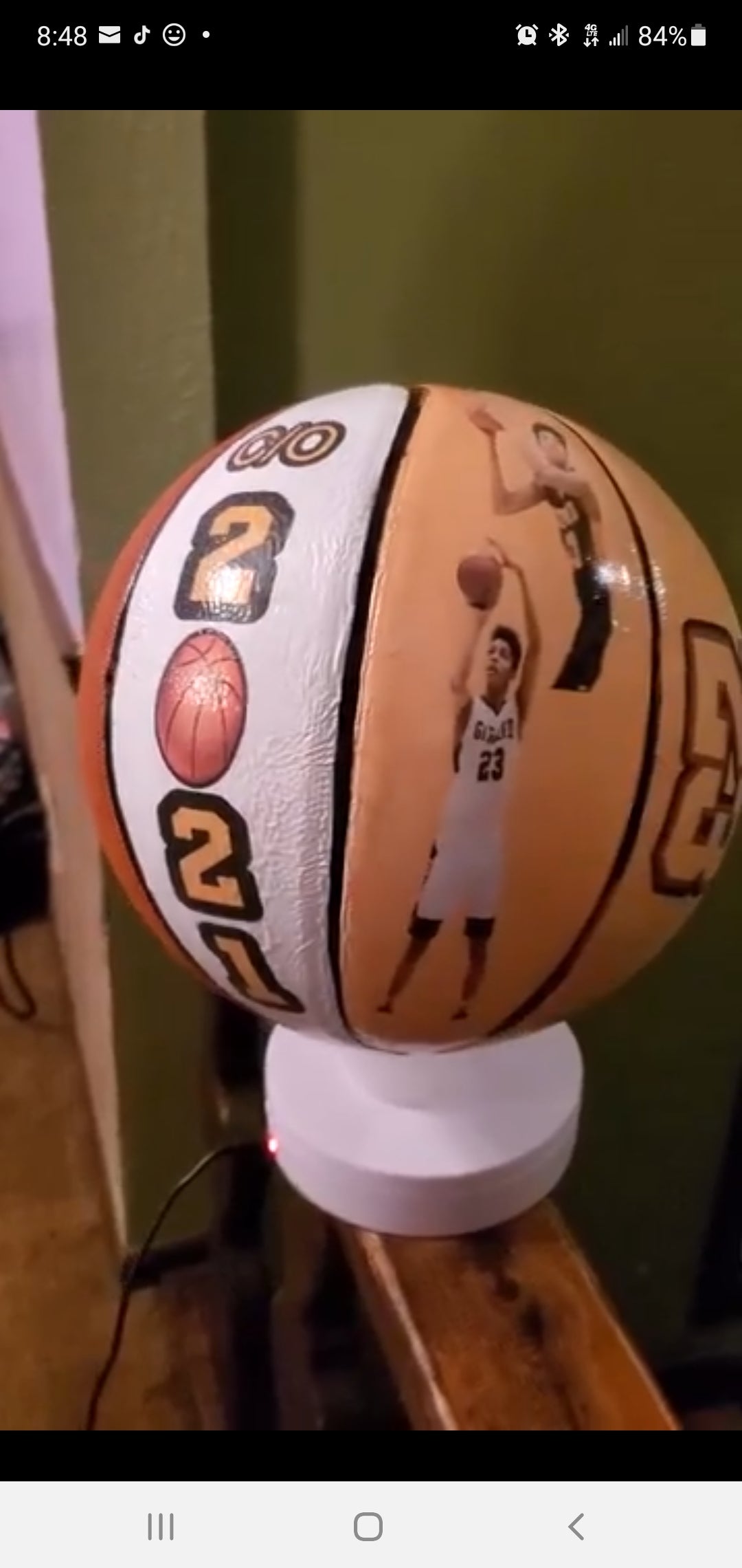 Custom basketball